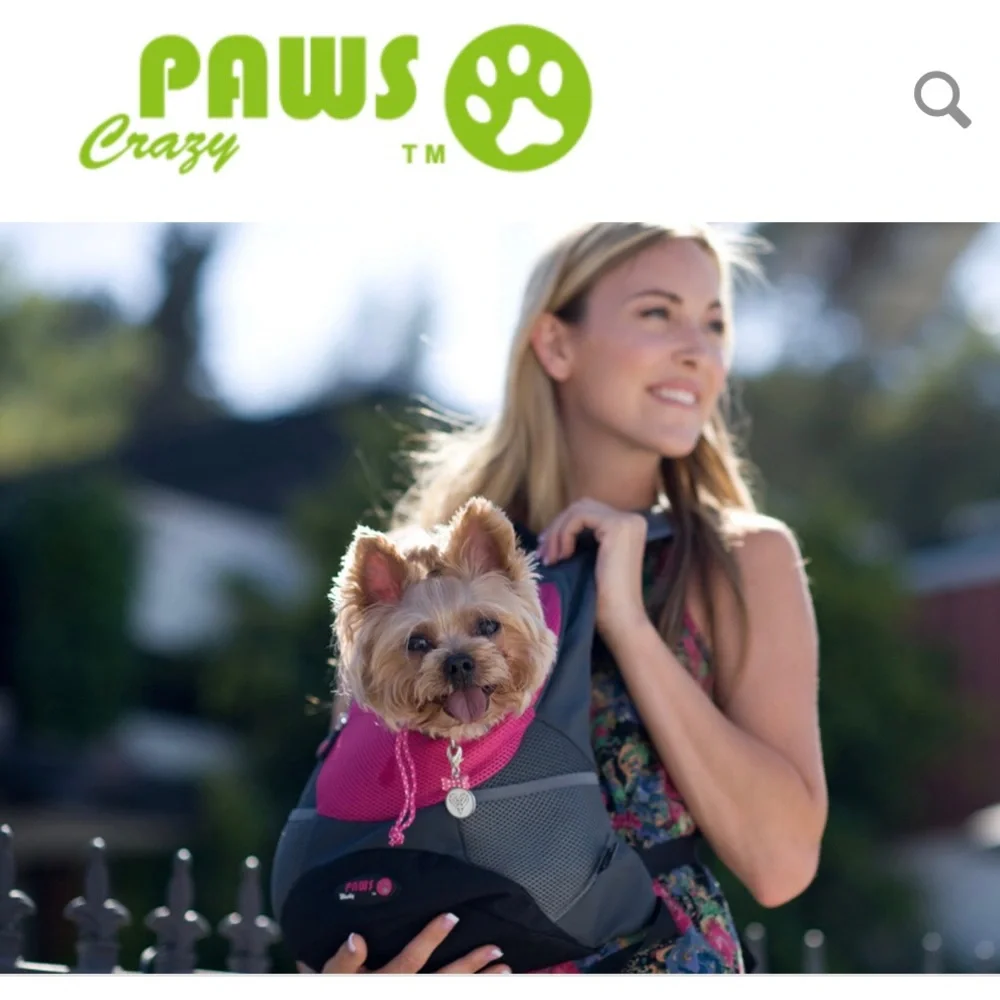 Crazy Paws Burgundy Sporty Pet Backpack - Large - Picture 2 of 10